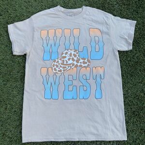 Washed Cream Wild West Graphic T-Shirt
